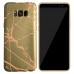 Samsung Galaxy S8 (G950) Fırça Desen Silikon Arka Kapak Gold