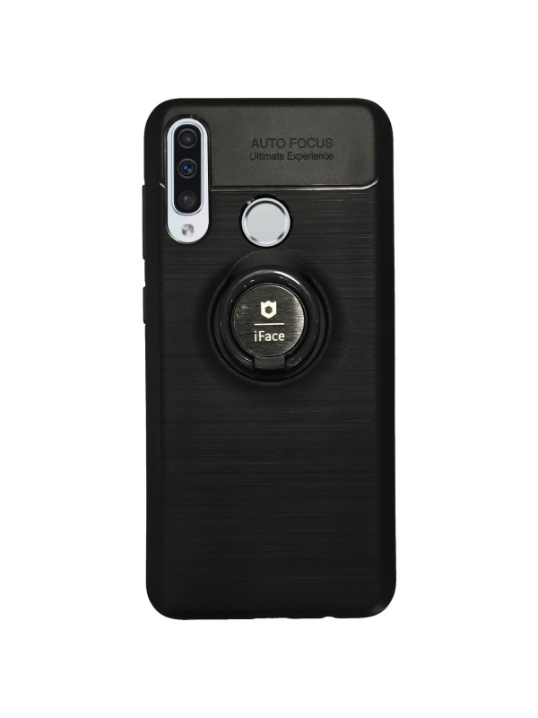 Samsung M30 (M305) New iFace Yüzük Tutuculu Arka Kapak Halka-Siyah…