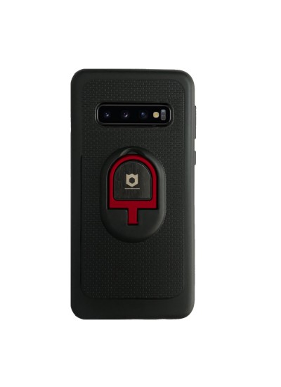 Samsung S10 (G973) iFace Yüzük Tutuculu Arka Kapak Halka-Bordo