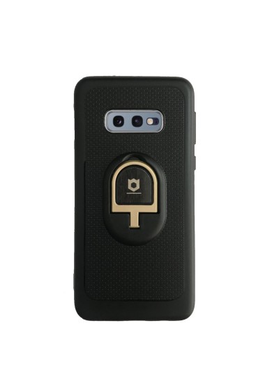 Samsung S10E (G970) iFace Yüzük Tutuculu Arka Kapak Halka-Gold