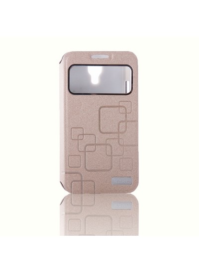 Samsung S4 (I9500) KakuSiga Yan Kapaklı Kılıf Gold Samsung S4 (I9500) KakuSiga Yan Kapaklı Kılıf Gold