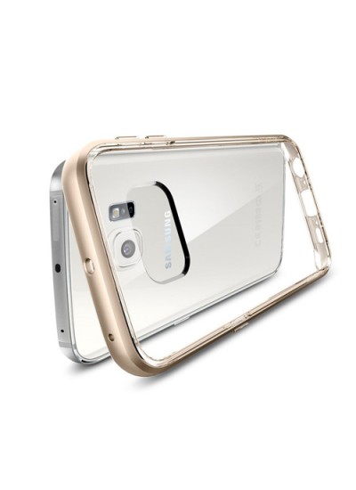 Samsung S6 G920 Bumper Çerçeve Kılıf Gold