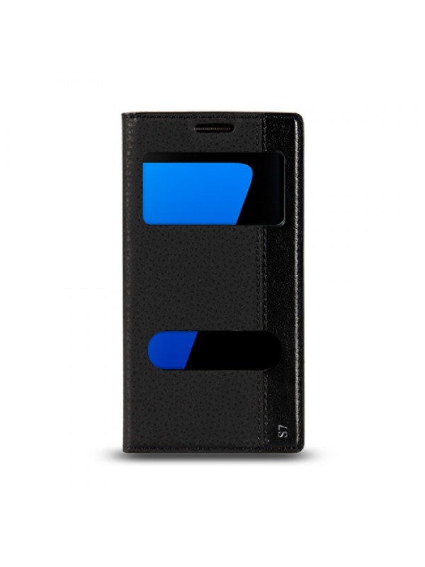 Samsung S7 (G930) Gizli Mıknatıslı Pencereli Magnum Kılıf Siyah…