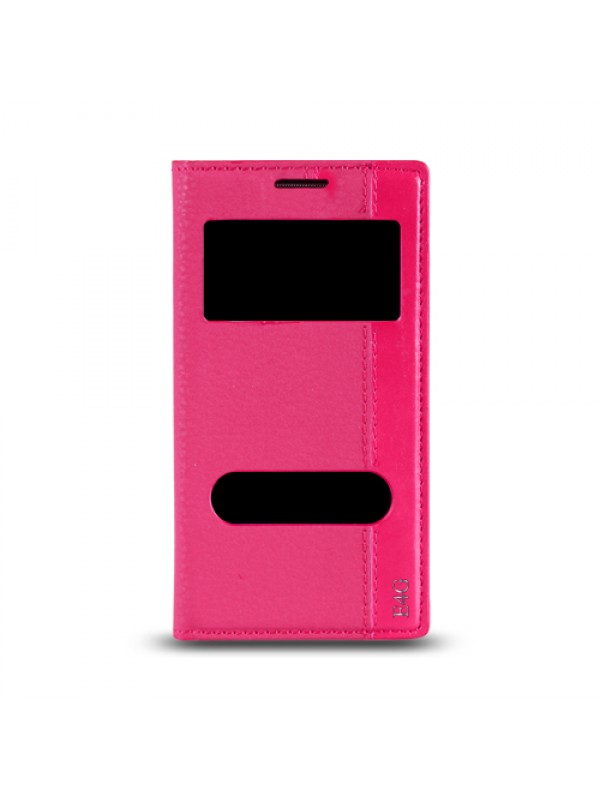 Sony Xperia E4G Gizli Mıknatıslı Pencereli Magnum Kılıf Pembe…