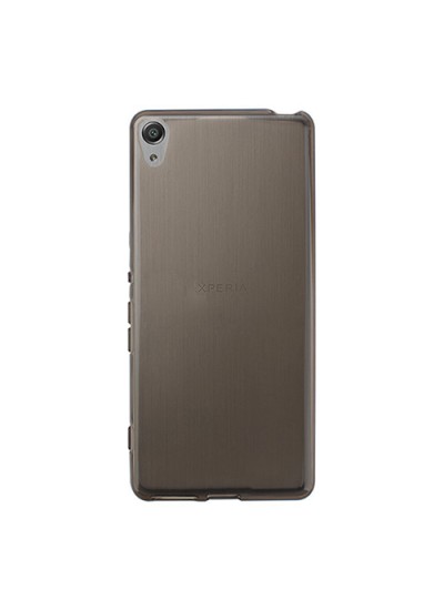 Sony Xperia X Kılıf Soft Silikon Şeffaf-Siyah Arka Kapak