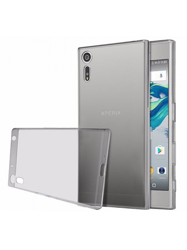 Sony Xperia XZ Kılıf Soft Silikon Şeffaf-Siyah Arka Kapak&hellip;