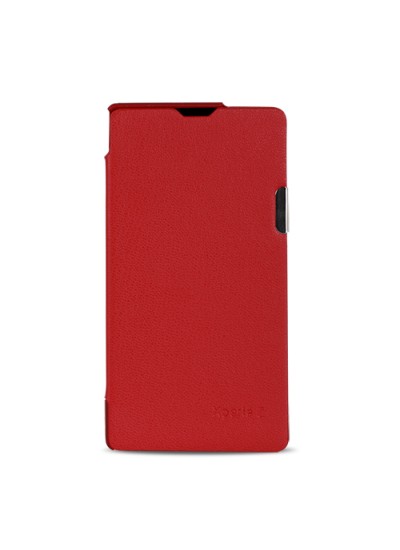 Sony Xperıa Z L36H Mıknatıslı Flip Case Kılıf Kırmızı