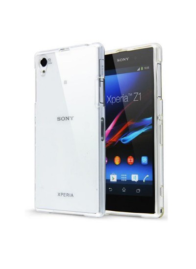 Sony Xperia Z1 Kılıf Soft Silikon Şeffaf Arka Kapak