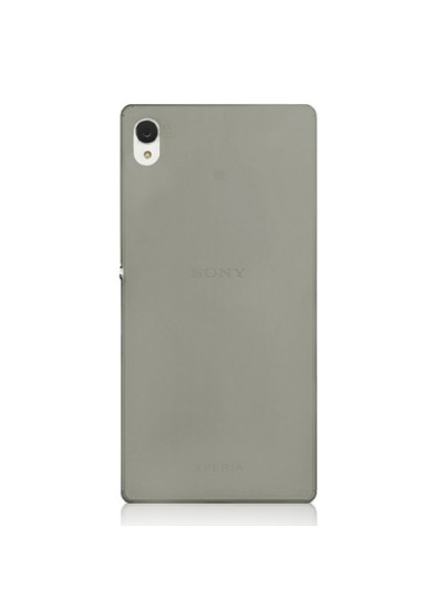 Sony Xperia Z4 Kılıf Soft Silikon Şeffaf-Siyah Arka Kapak