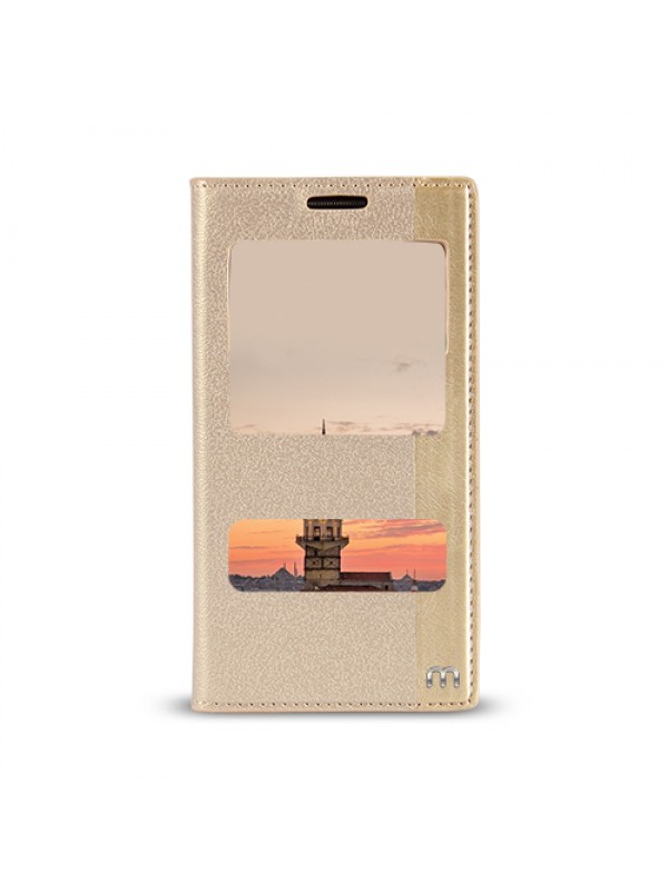 Vestel Venus V3 5010 Gizli Mıknatıslı Pencereli Magnum Kılıf Gold…