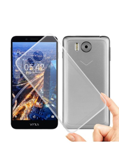 Vestel Venus V3 5580 Kılıf Soft Silikon Şeffaf Arka Kapak