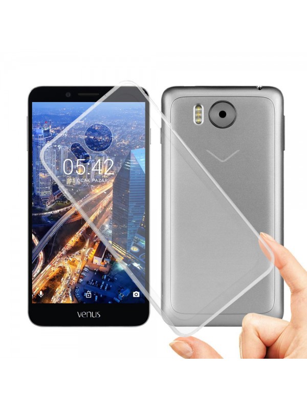 Vestel Venus V3 5580 Kılıf Soft Silikon Şeffaf Arka Kapak…
