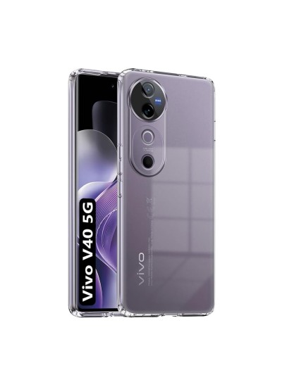 Vivo V40 5G Kılıf Kamera Korumalı Silikon Şeffaf Kapak