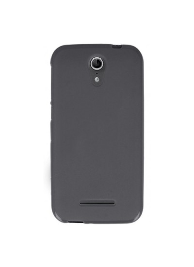 Vodafone Smart 4 Power 985 Kılıf Soft Silikon Şeffaf/Siyah Arka Kapak