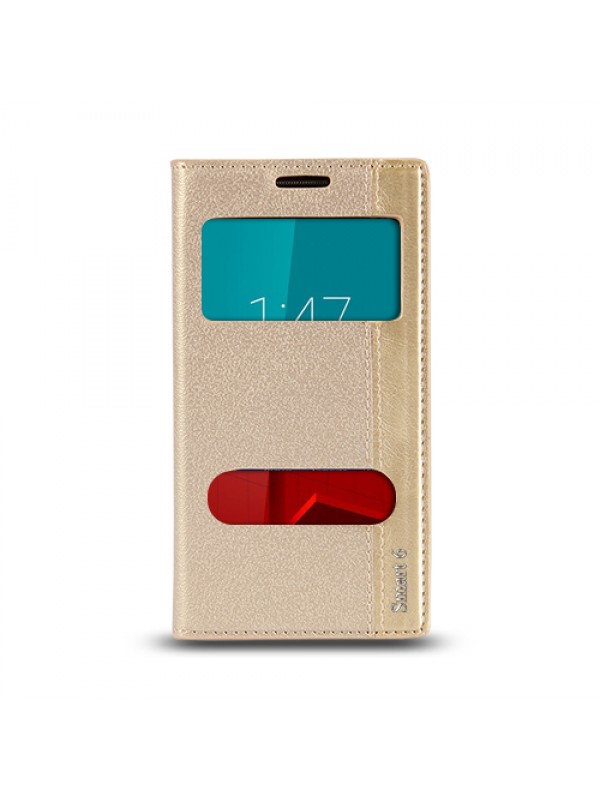 Vodafone Smart 6 Prime Gizli Mıknatıslı Pencereli Magnum Kılıf Gold…