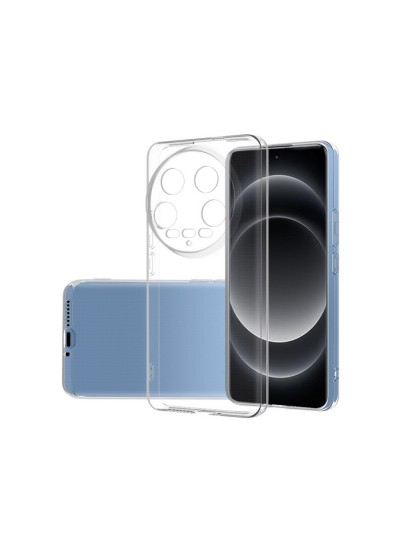 Xiaomi 14 Ultra Kılıf Kamera Korumalı Silikon Şeffaf Arka Kapak