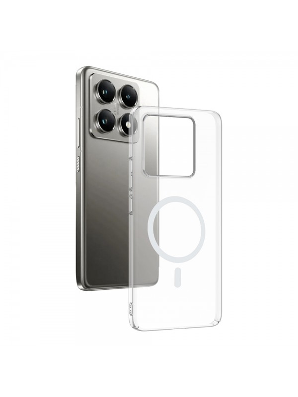 Xiaomi 14T Pro Kılıf Combo Seri Magsafe Özellikli Sararmaz Sert Şeffaf&hellip;