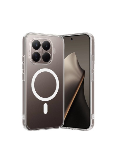 Xiaomi 15T Pro Kılıf Combo Seri Magsafe Özellikli Sararmaz Sert Şeffaf Kapak Xiaomi 15T Pro Kılıf Combo Seri Magsafe Özellikli Sararmaz Sert Şeffaf Kapak