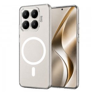 Xiaomi 17T Pro Kılıf Combo Seri Magsafe Özellikli Sararmaz Sert Şeffaf Kapak