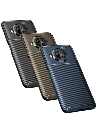 Xiaomi Mi 10T Lite Kılıf Focus Carbon Desen Silikon Arka Kapak