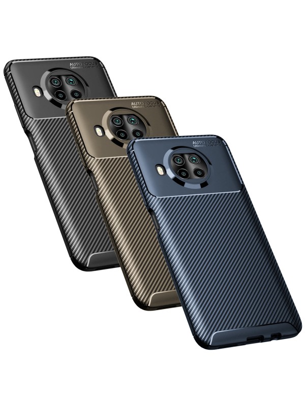 Xiaomi Mi 10T Lite Kılıf Focus Carbon Desen Silikon Arka Kapak…