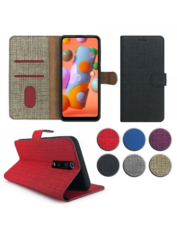Xiaomi Mi 9T Kılıf FitCase Fabric Kapaklı Cüzdanlı…