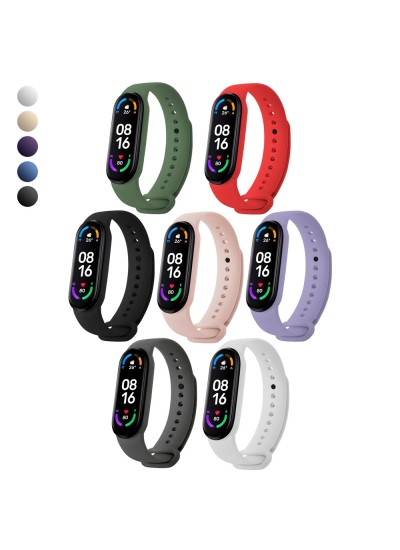 Xiaomi Mi Band 5 / 6 Uyumlu Silikon Kordon