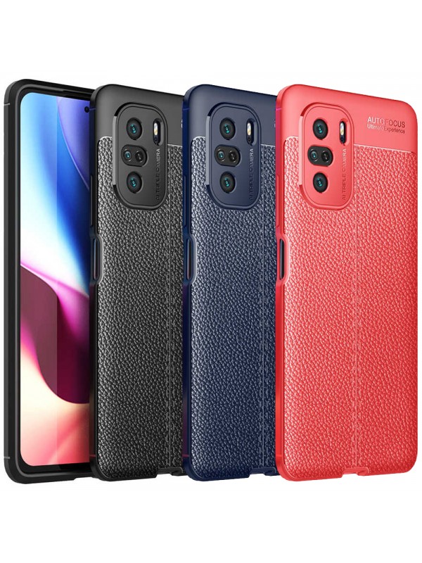 Xiaomi Poco F3 Kılıf Focus Deri Desen Silikon Arka Kapak…