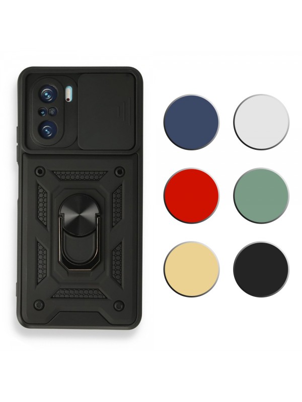 Xiaomi Poco F3 Kılıf Panzer Kamera Kapaklı Tam Koruma Arka Kapak…