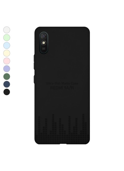 Xiaomi Redmi 9A Kılıf Kamera Korumalı Mat Ultra İnce Kapak