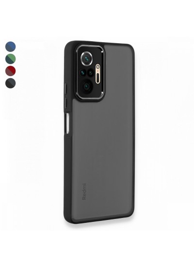 Xiaomi Redmi Note 10 Pro 4G Kılıf Freya Lazer Lens Kamera Çerçeveli Silikon Kapak