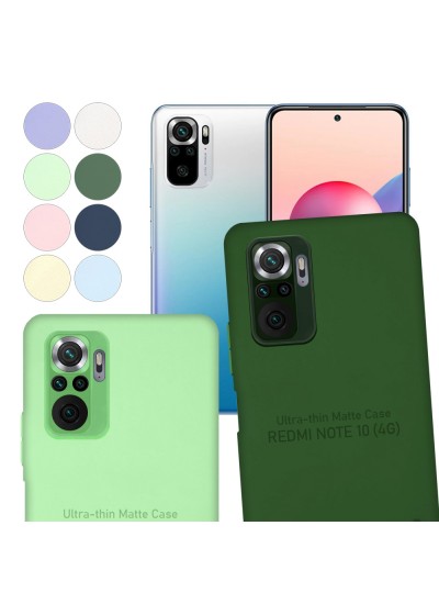 Xiaomi Redmi Note 10 / Redmi Note 10S Kılıf Kamera Korumalı Mat Ultra İnce Kapak
