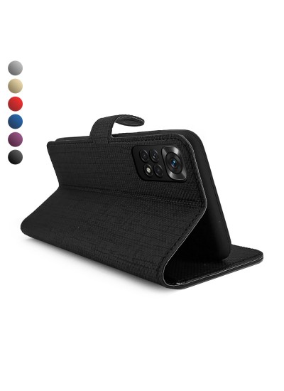 Xiaomi Redmi Note 11 / 11s Kılıf FitCase Fabric Kapaklı Cüzdanlı