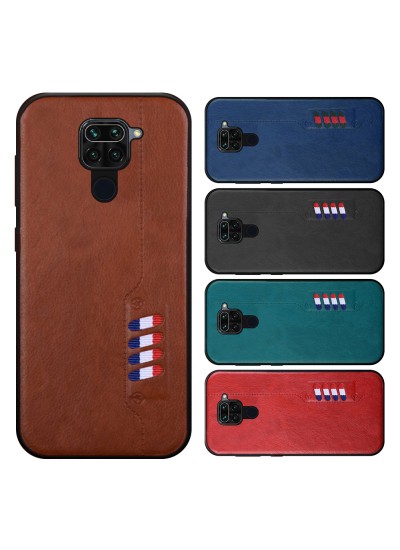 Xiaomi Redmi Note 9 Kılıf Busy Deri Arka Kapak