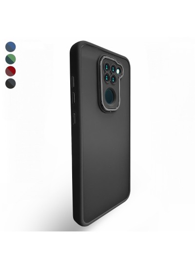 Xiaomi Redmi Note 9 Kılıf Freya Lazer Lens Kamera Çerçeveli Silikon Kapak