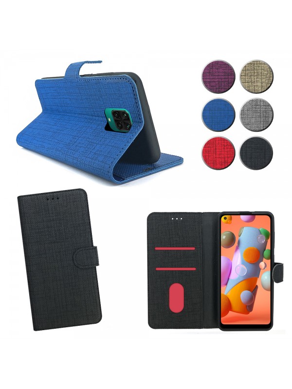 Xiaomi Redmi Note 9S / 9 Pro Kılıf FitCase Fabric Kapaklı Cüzdanlı…