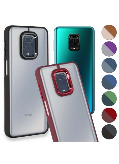 Xiaomi Redmi Note 9S / 9 Pro Kılıf Luna Lens Kamera Çerçeveli Silikon Kapak